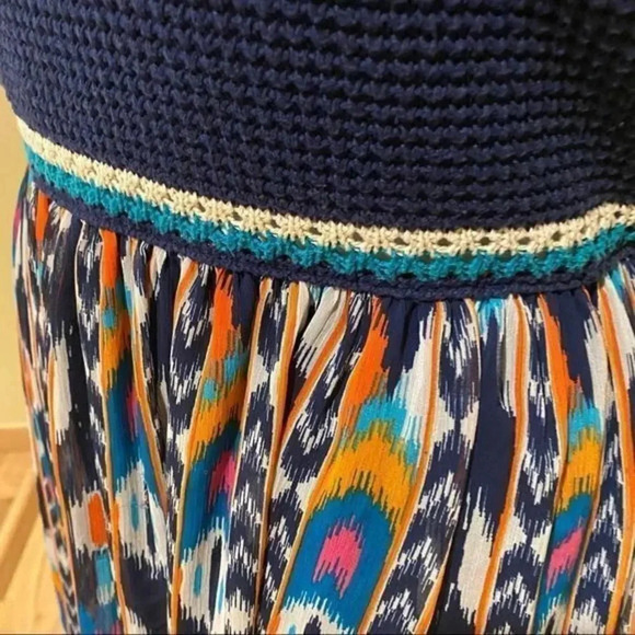 Xhilaration sleeveless Square Neck Strappy Crochet Top Maxi Dress - Picture 6 of 10